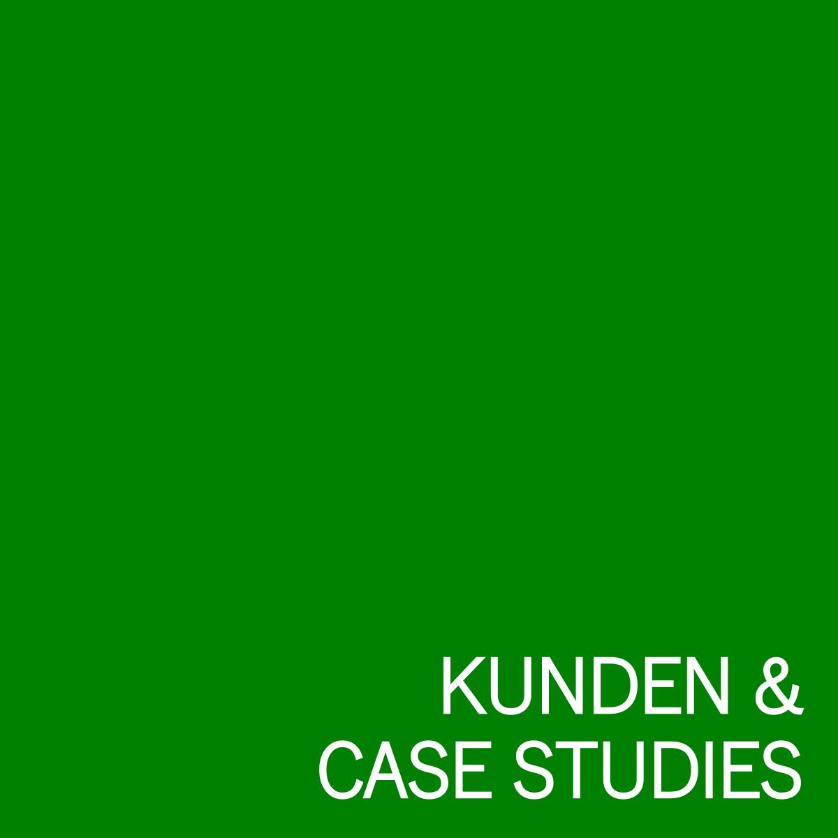 Kunden + Case Studies, Verbindungslink zur Übersicht der Referenzen